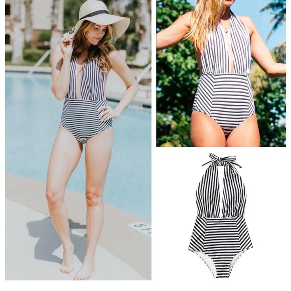 BNWT Cupshe Women's One-piece Halter Swimsuit - Picture 1 of 6